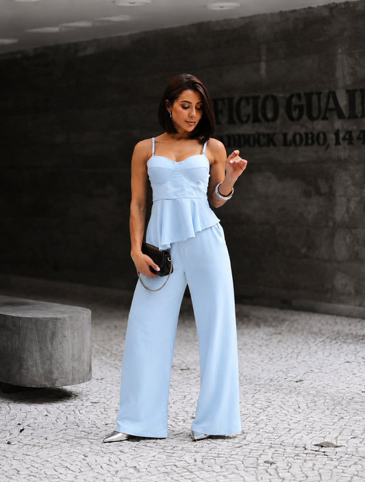 Conjunto Celeste Blue