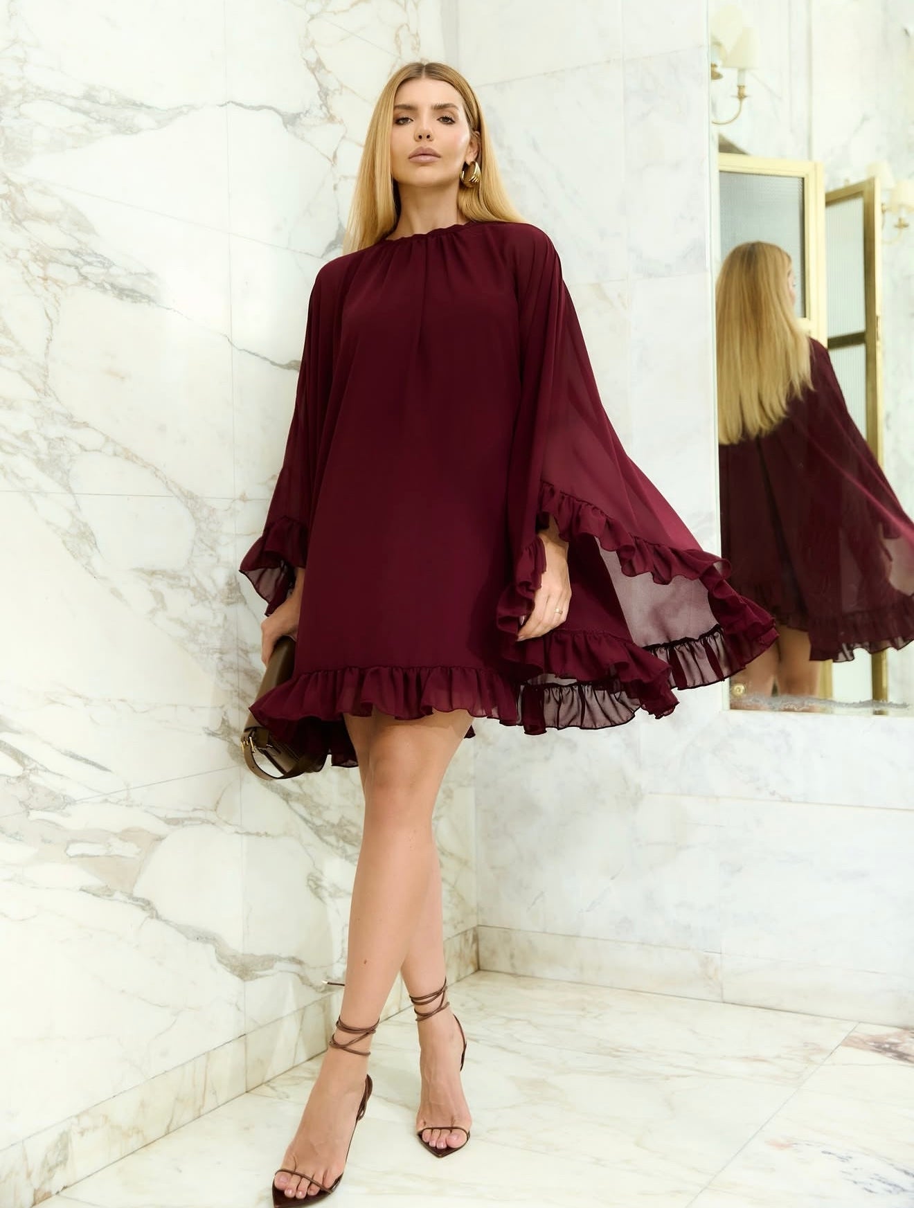 Vestido Bordeaux Charm