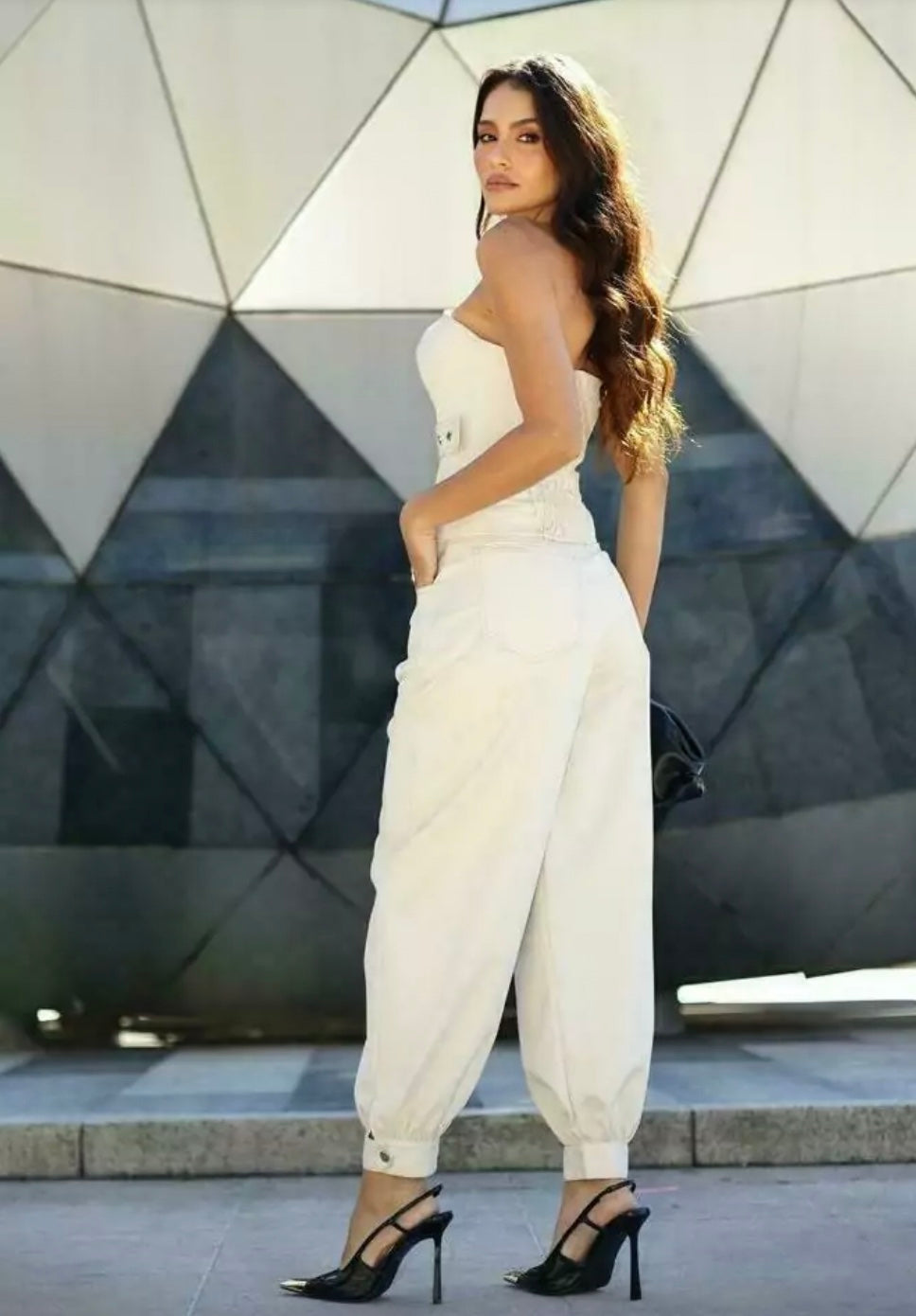 Conjunto Corset + Calça Off White